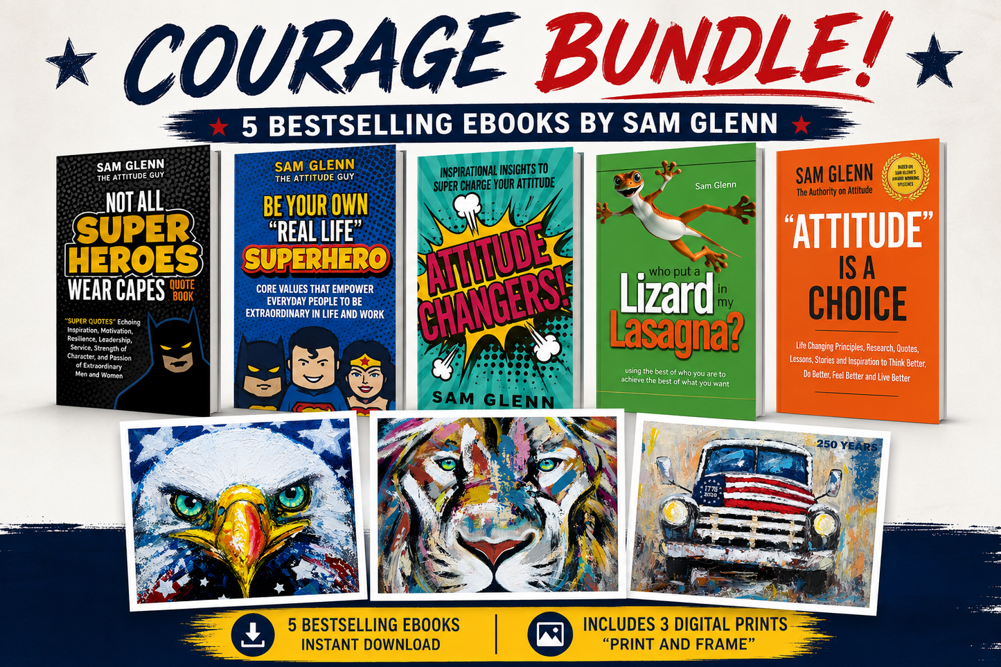 "COURAGE" BUNDLE (50 Extra Entries to WIN Sam’s Painting)